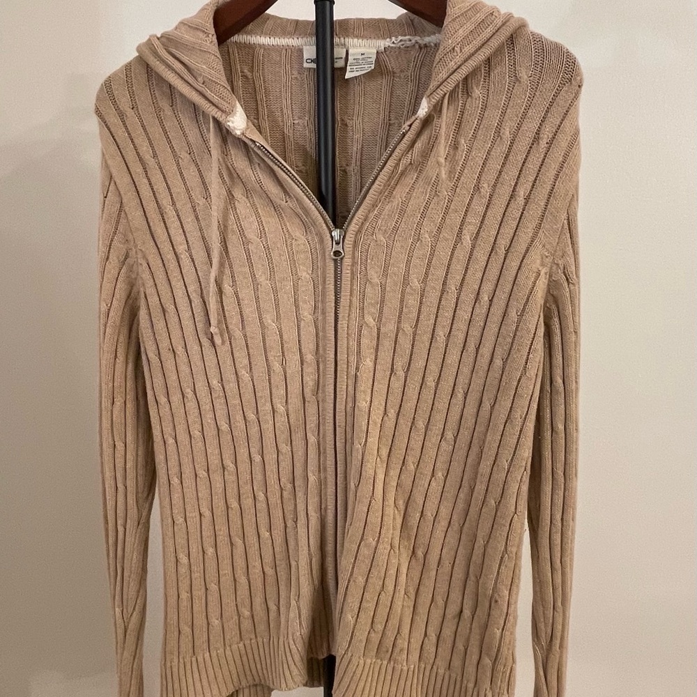 Cherokee Cream Knit 100% Cotton Sweater